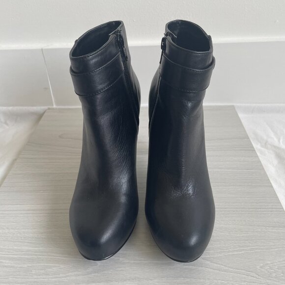 Nine West - Black Leather Ankle Boots - Picture 5 of 10